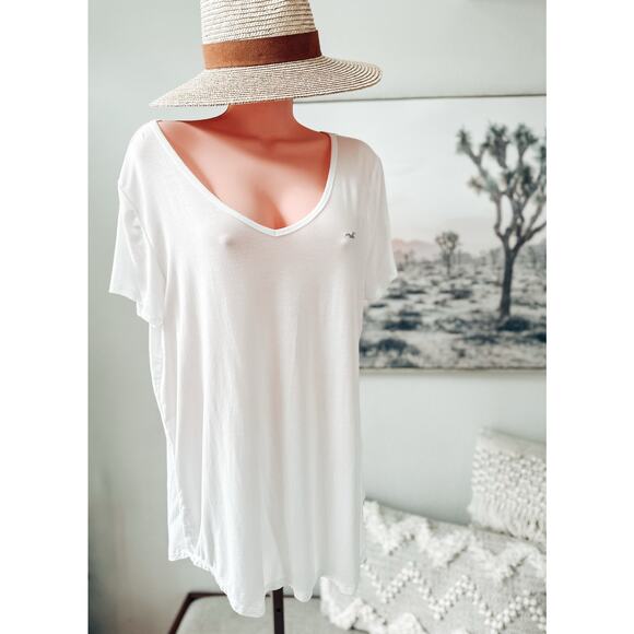Hollister Softspoken Sunlight + Daydreams slouchy drapey tunic tee - Picture 1 of 5